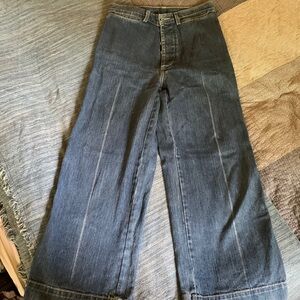CARON CALLAHAN High Waisted Jeans Wide Leg // Size 6